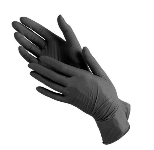 

Перчатки нитриловые, Mercator Nitrylex Basic Blask - 1 пара, размер M, черные, Черный