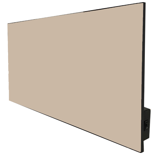 

Керамический обогреватель Emby CH-300 Вт бежевый с кнопкой, отопление на 6 кв.м размер 30х60см