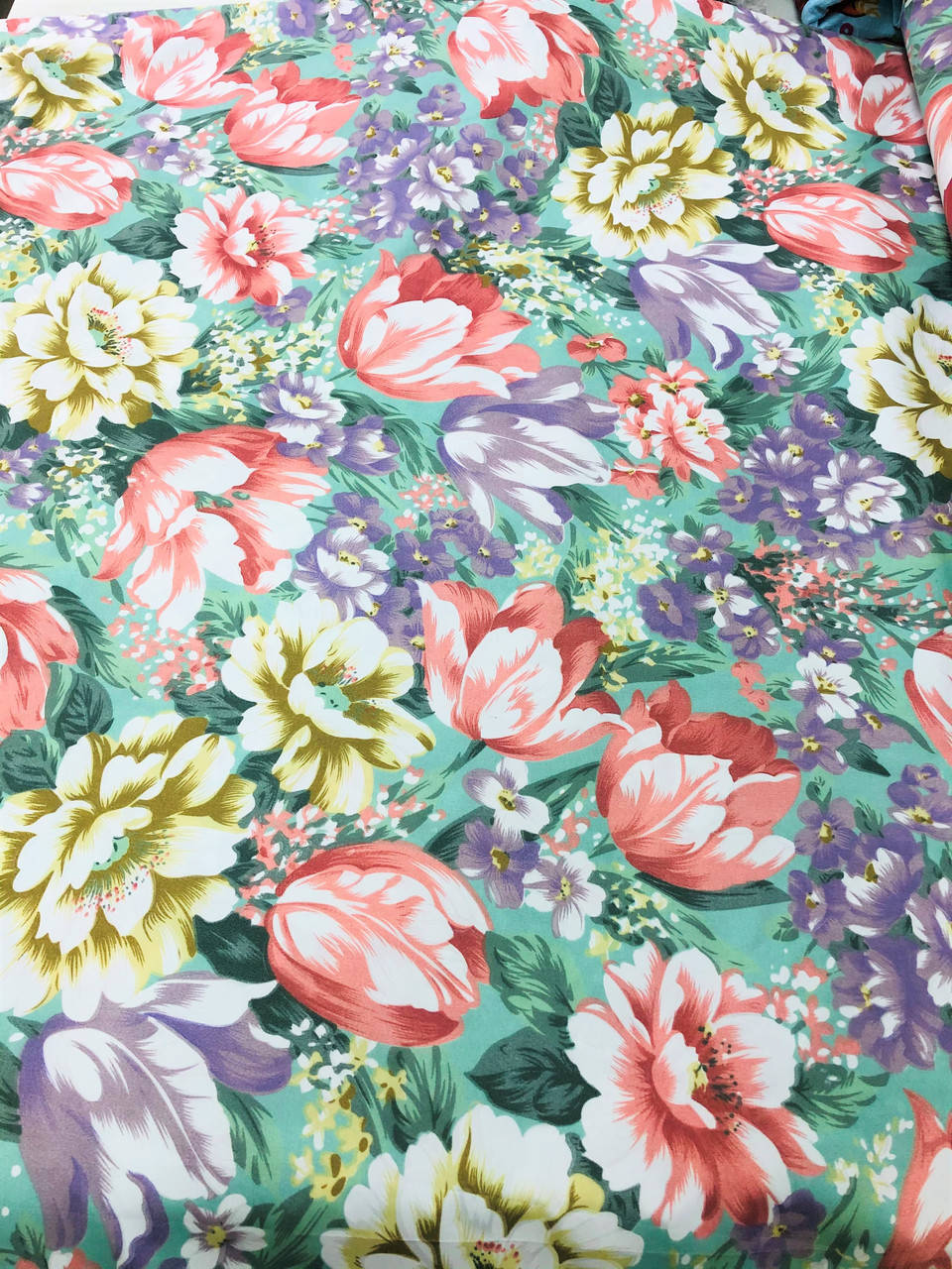 

Тик наперниковый Тюльпан на метраж (синтетический, но хороший), Голубой