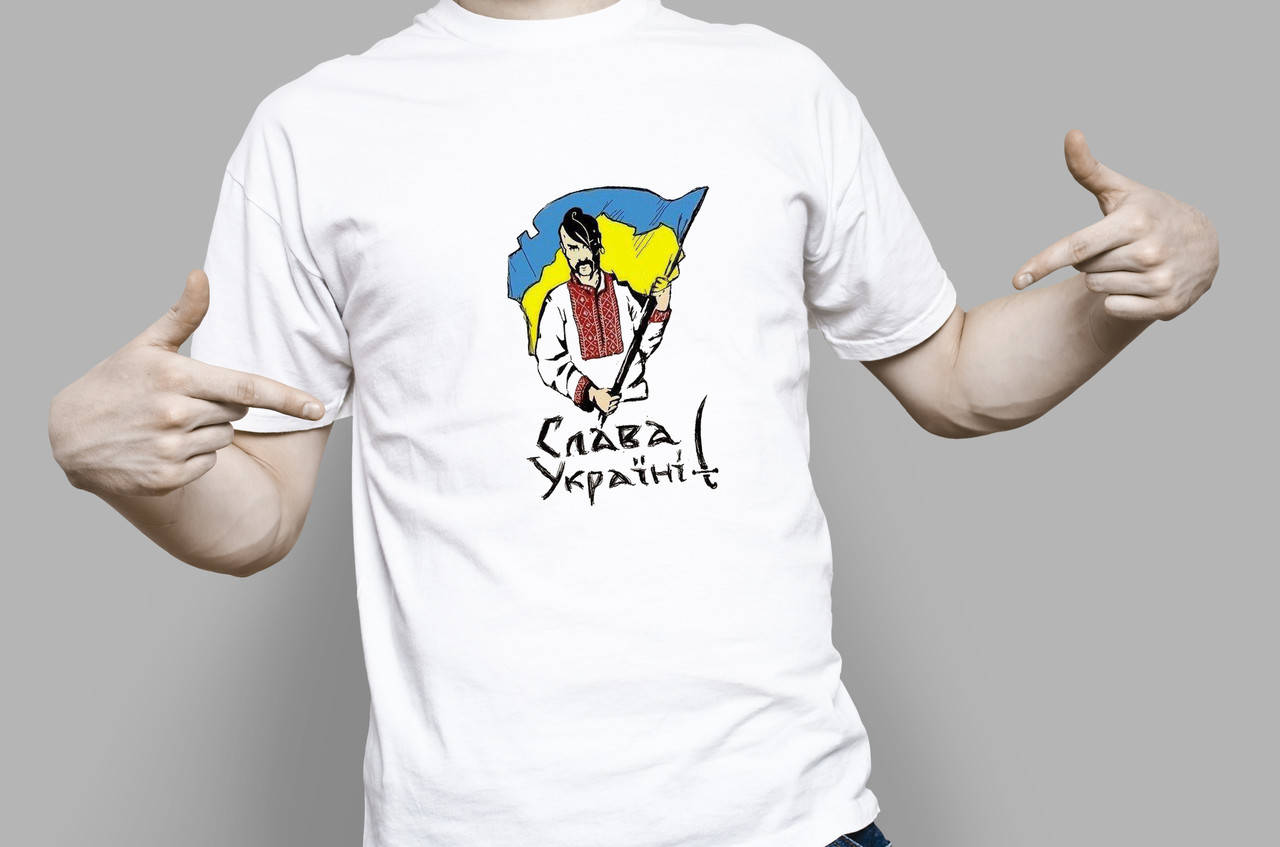 

Футболка Слава Украине с козаком