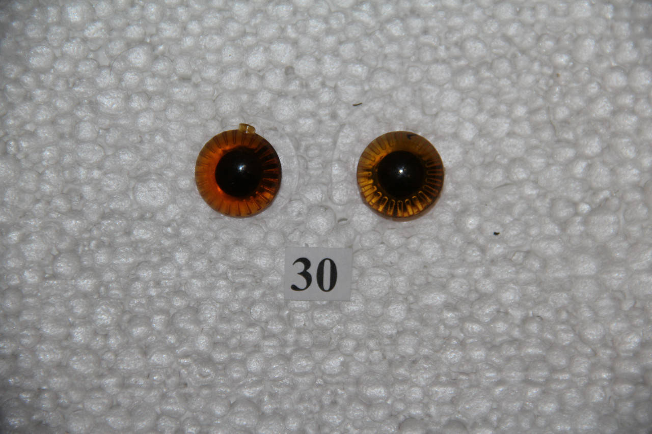 

Глазки для мягких игрушек, живые, карие, с лучиками, d 16 мм, №А12.