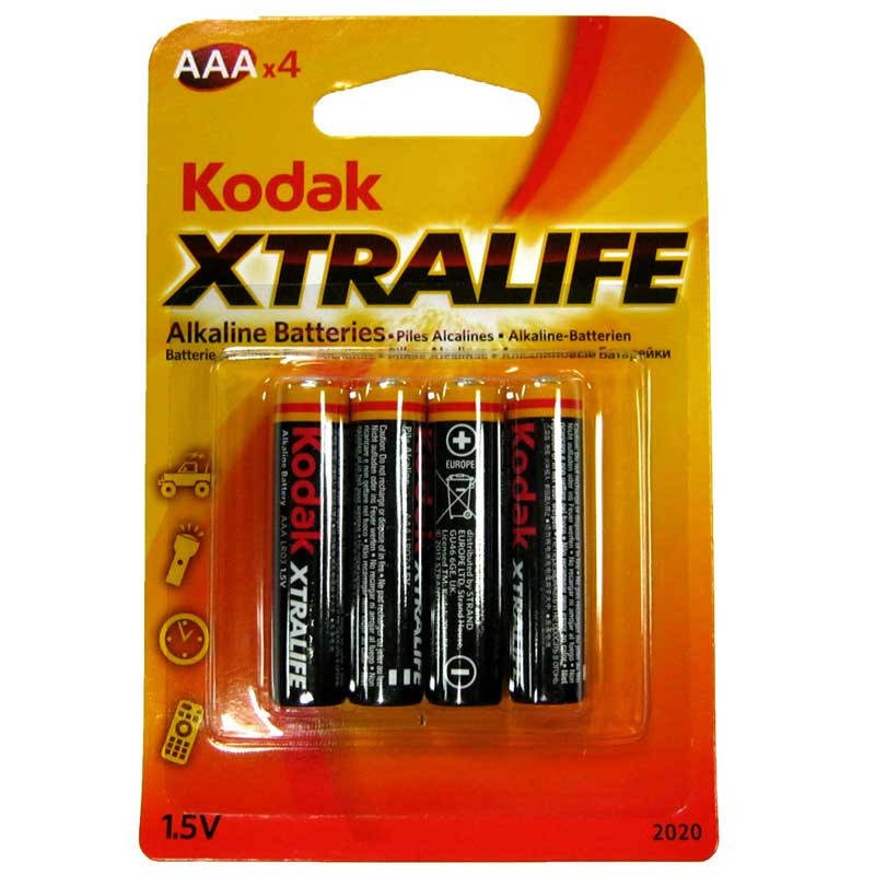 

Батарейка LR03 Kodak XtraLife, 1шт (блистер по 4шт) AAA