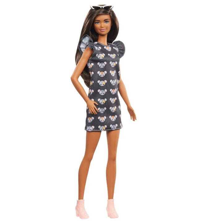 

Кукла Барби 140 Модница в сером платье с мышками Barbie Fashionistas