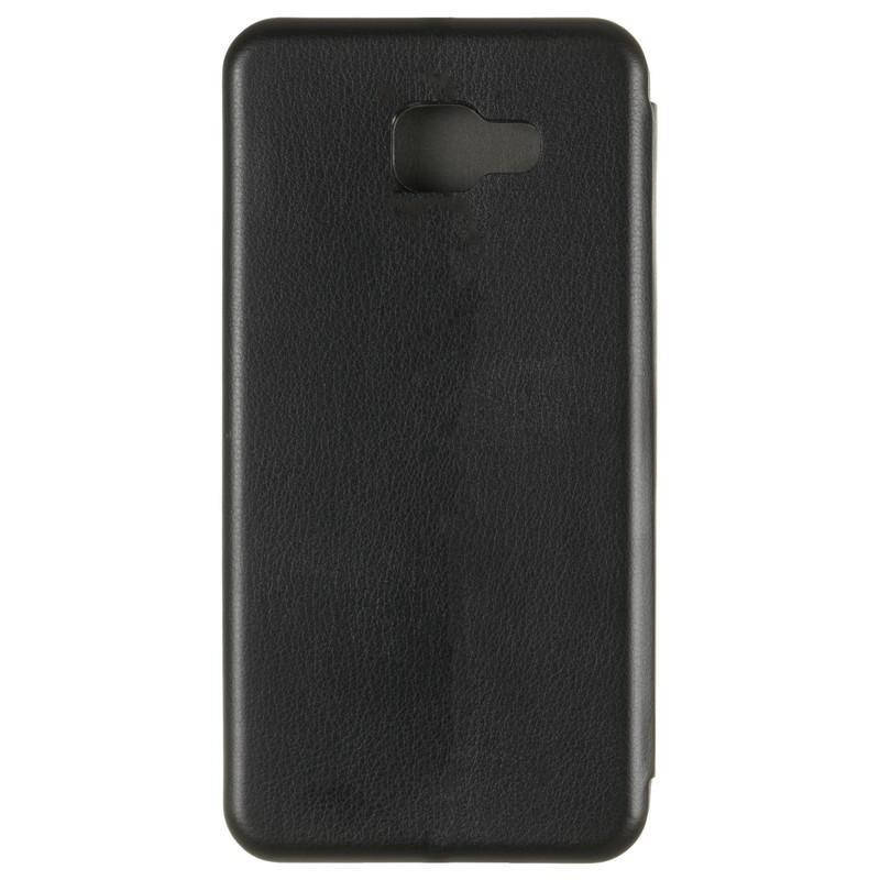 

Чехол книжка для Samsung A510 (A5 2016) Черный цвет \ чехол-книга Самсунг A510 магнитная есть отдел для карты