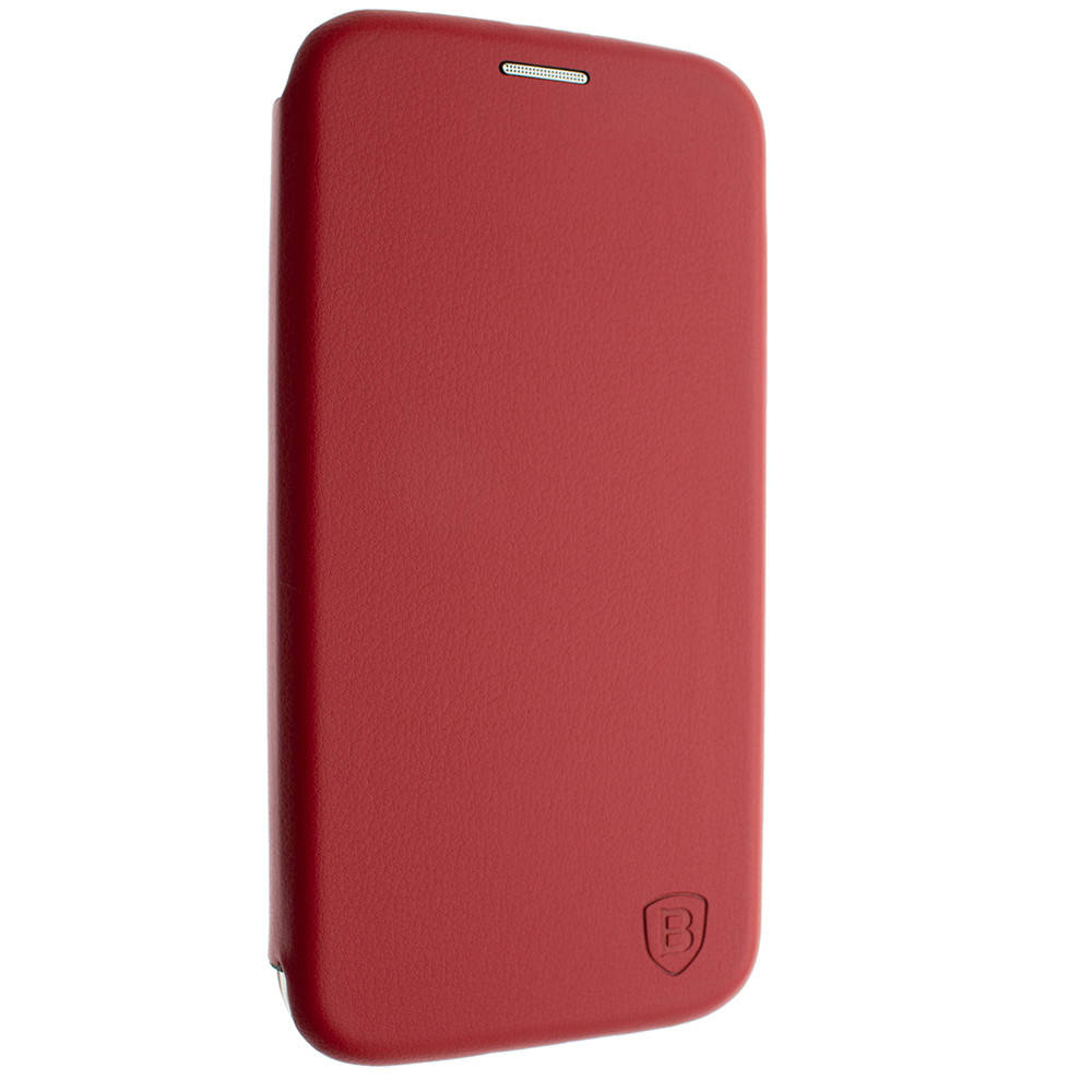 

Чехол-книжка для Xiaomi Redmi 8 красный, кожаный