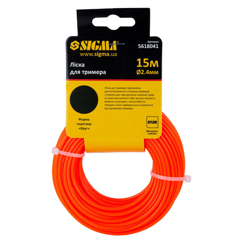 

Леска для триммера круг 2.4мм 15м
