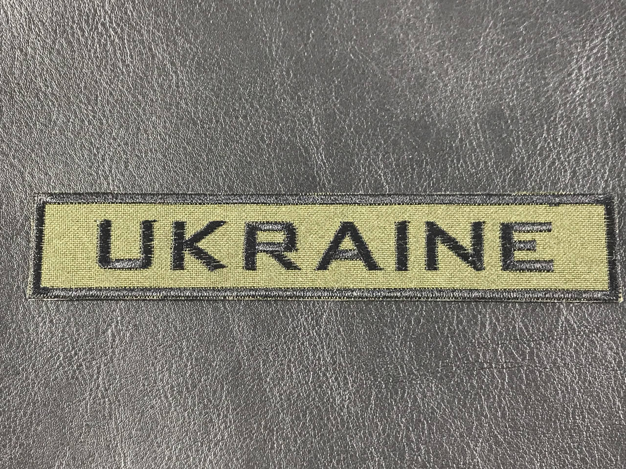 

Нашивка Ukraine / Україна цвет хаки 135х25 мм
