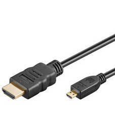 

Кабель HDMI (M) -microHDMI (M), 1.5m, Черный