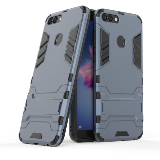 

PC + TPU чехол Metal armor для Huawei P Smart (7 цветов) графит