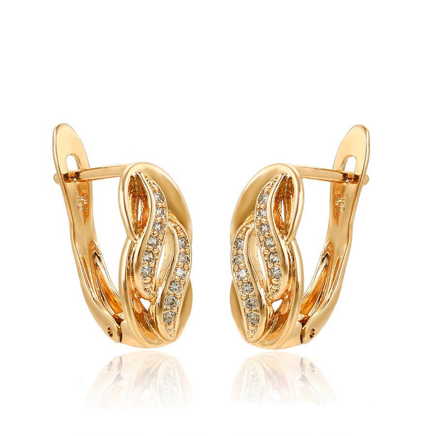 

Серьги. Размер 18 х 7 мм. ХР Gold filled 18k