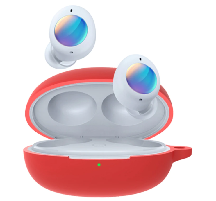 

Силиконовый защитный чехол на кейс Realme Buds Air 2 Neo Red