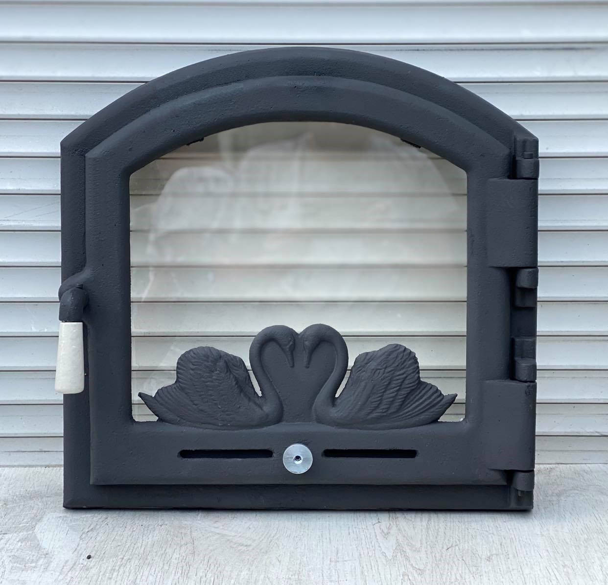 

Дверцы для камина печи барбекю 500*500 мм "Лебеди"