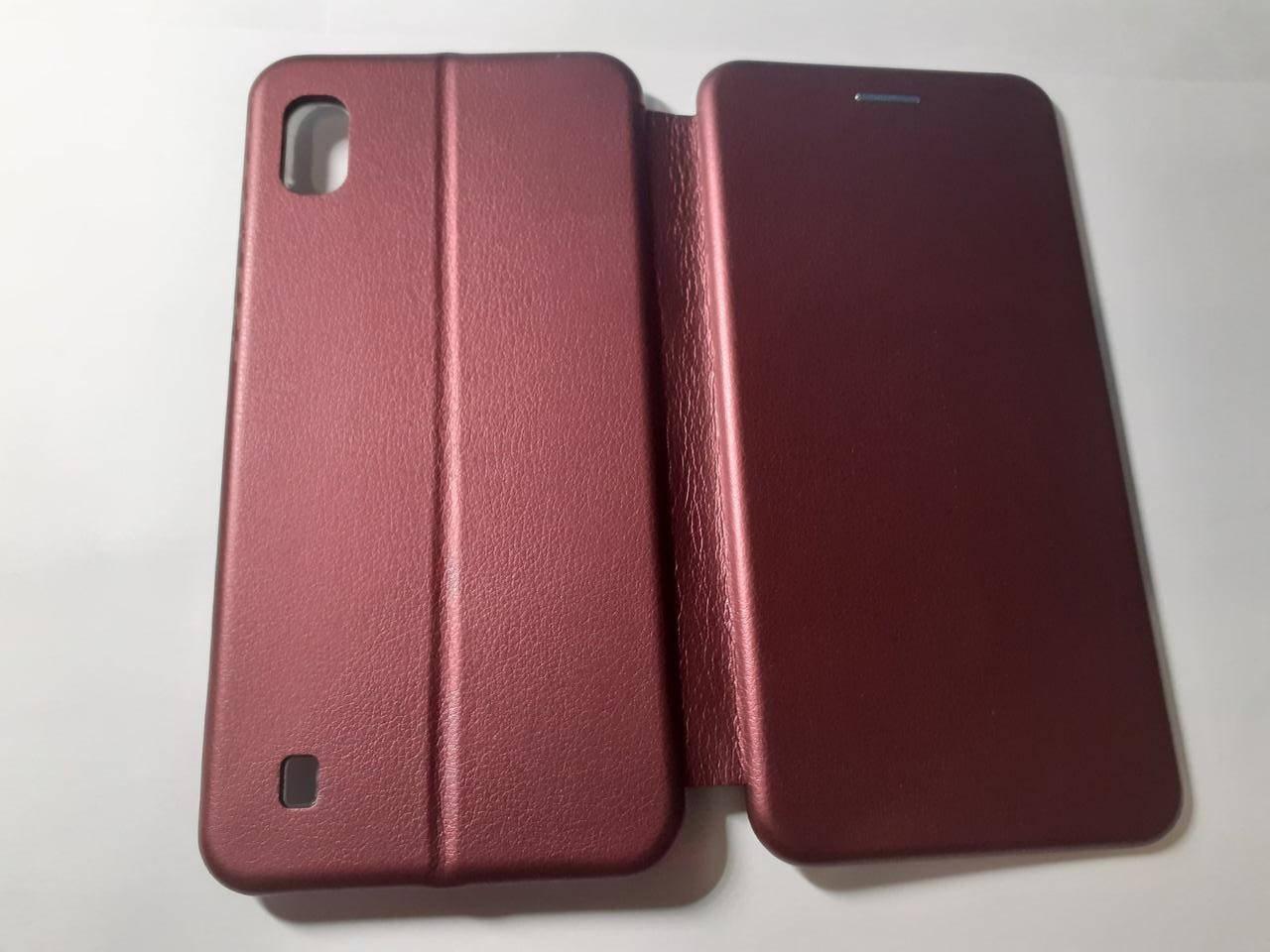 

Чехол книжка Samsung A10 бордо \ Чехол книжка Samsung A10 бордовая (книжка магнитная есть отдел для карты), Бордовый
