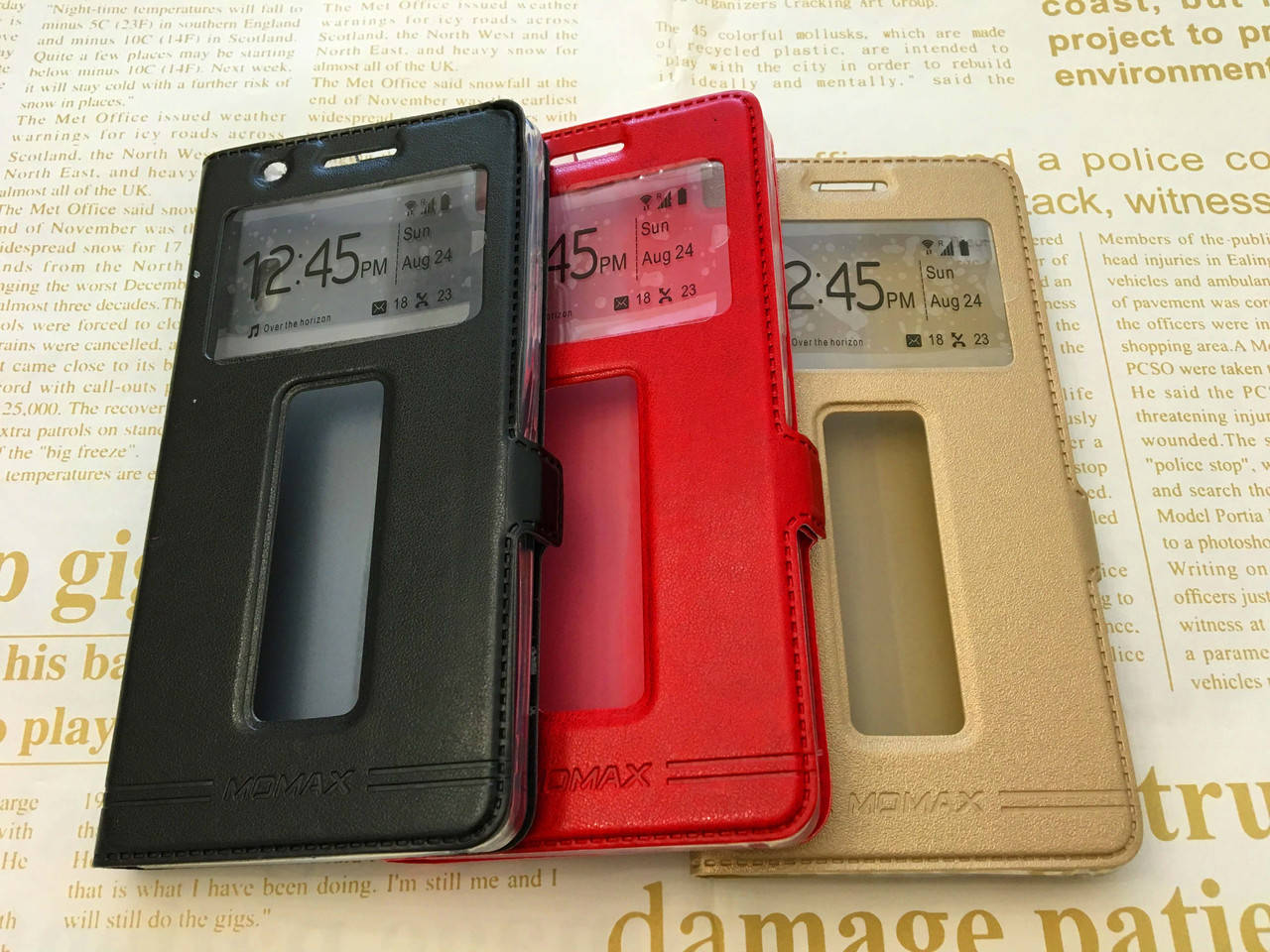 

Кожаный чехол книжка Momax для Lenovo A7000 (3 цвета), Разные цвета