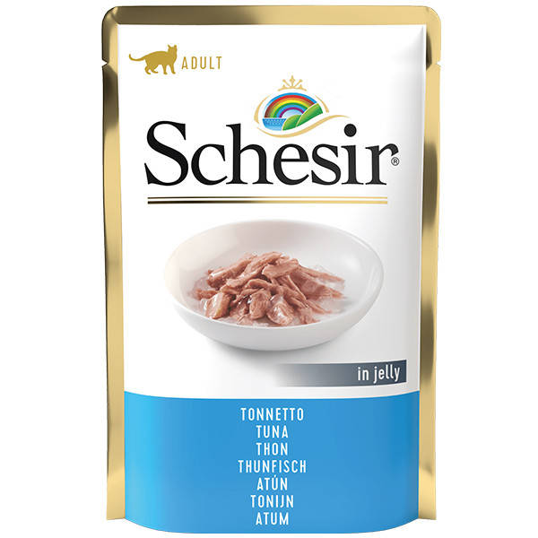 

Schesir Tuna ШЕЗИР ТУНЕЦ в желе консервы для котов, влажный корм, пауч 85г
