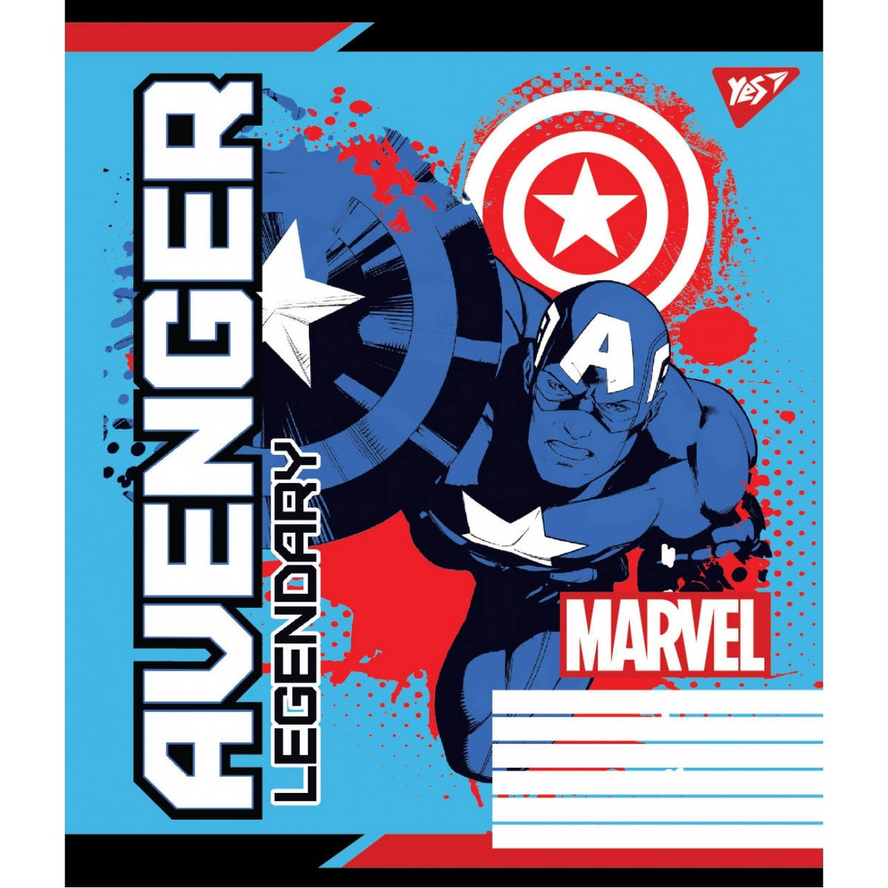 

Зошит 12арк. кос.лін. YES Avengers. Legends №765367(25)(500)