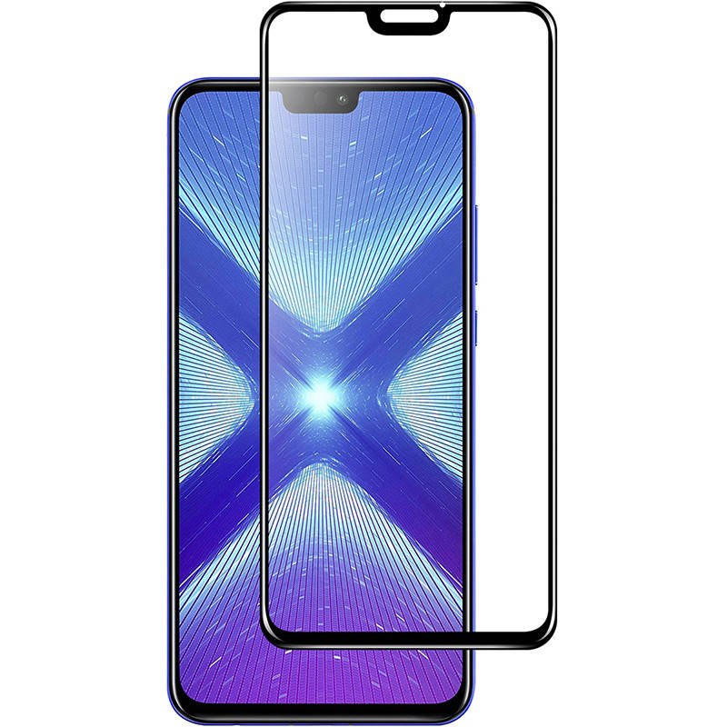 

Защитное стекло Full screen PowerPlant для Honor 8X, Black, Черный