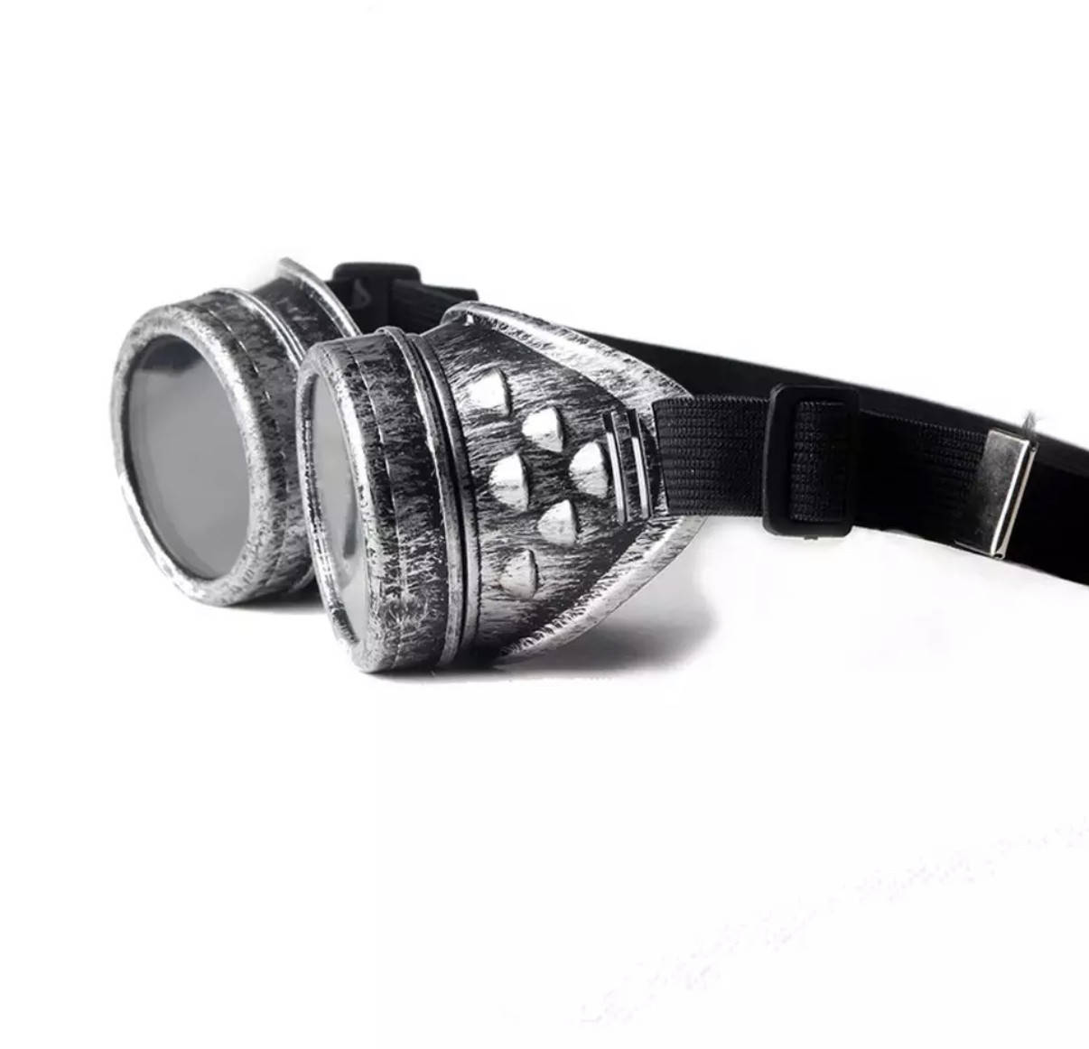 

Очки Стимпанк Гогглы серебро 5294