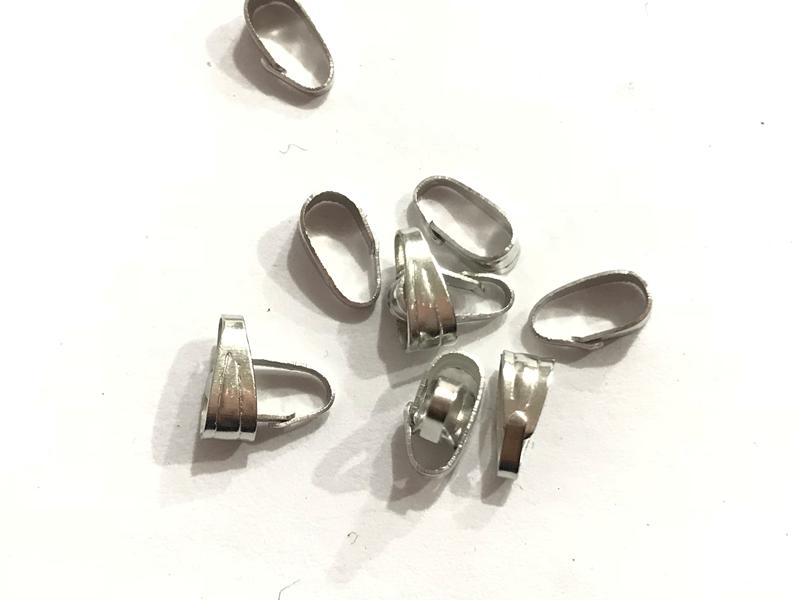 

Зажим для подвески, Держатель для кулона, Цвет: Металл, 7 мм x 4 мм