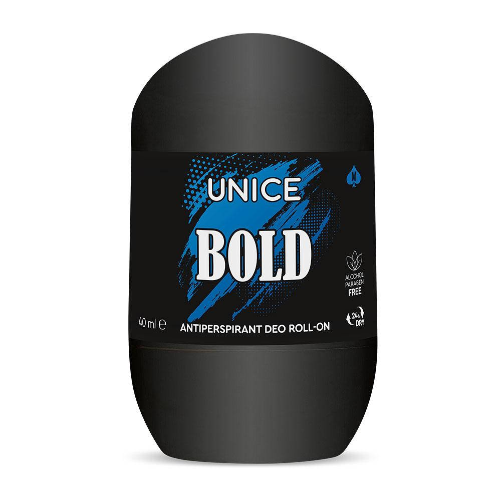

Мужской роликовый дезодорант-антиперспирант Unice Bold, 40 мл