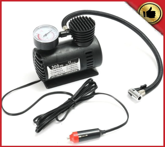 

Автомобильный насос, компрессор, Air Compressor DC-12V, для подкачки колес