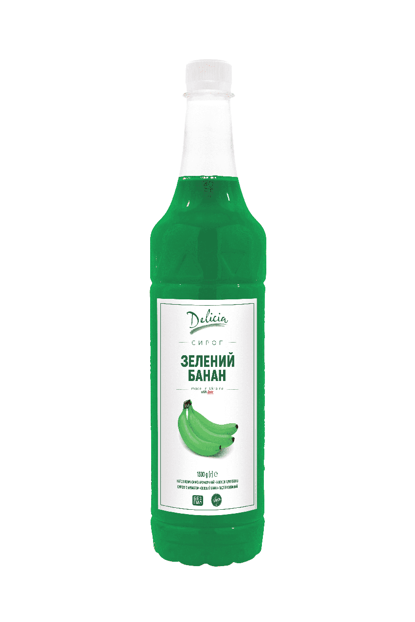 

Сироп Банан Зелёный Delicia 1300 г