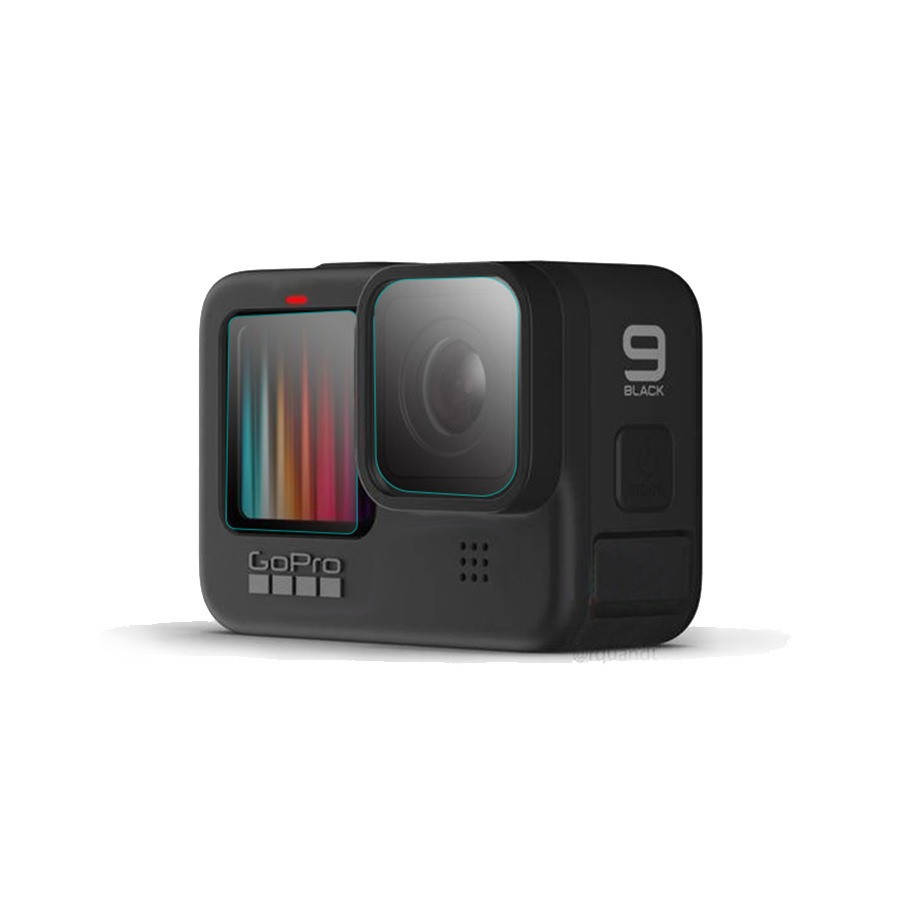 

Стекло для дисплеев + стекло на объектив GoPro Hero 9 \10 Black (3шт), Черный