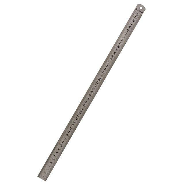 

Линейка BuroMax BM.5810-50 двусторонняя стальная 50 см