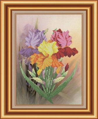 

Набір для вишивання бісером Ірисове тріо. СКВ-019ч