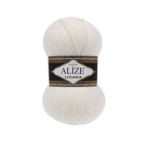 

450 Пряжа Alize Lanagold жемчужный