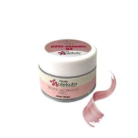 

Molekula Silky Acrylic Gel № 04 Rose-Caramel - акрил-гель, полигель карамельно-розовый, 15 мл
