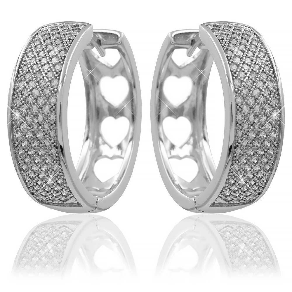 

Серьги-кольца родиум