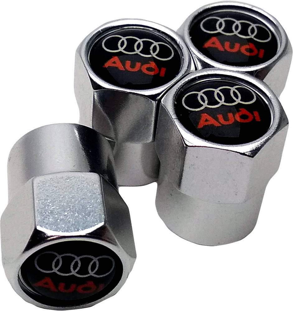 

Колпачки на Ниппель Audi (4 шт) Silver, Серебристый