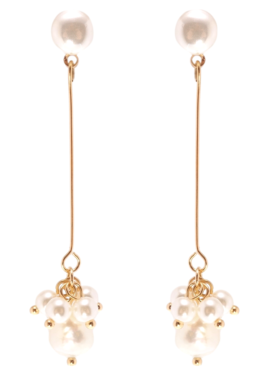 

Серьги Xuping QQMM Позолота 18K гвоздики (пусеты) "Гроздья жемчуга"