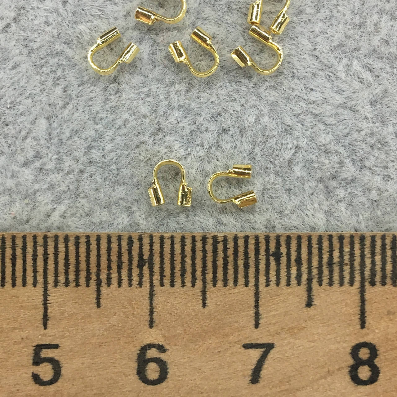 

Протекторы 4мм 20 шт цвет лимонное золото гипоаллергенный сплав