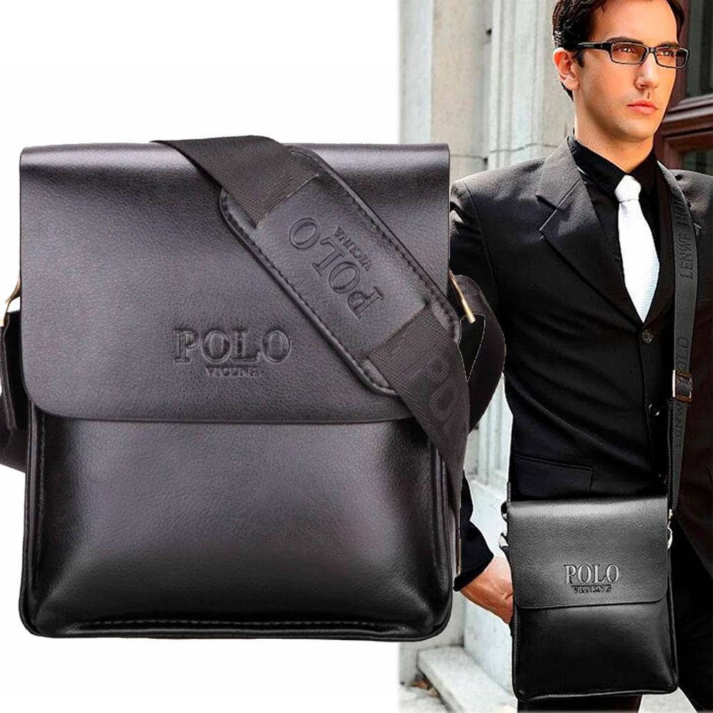 

Мужские сумки и барсетки Polo Videng,(24x21x7) Черная / Сумки polo мужские, Черный