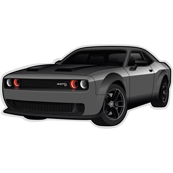 

SRT Hellcat 8*4cm sticker Влагостойкая наклейка