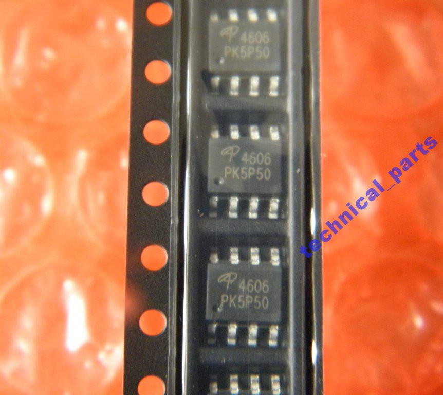 

Mosfet AO4606 P+N-ch, 30v, 30A = IRF7319, IRF7389, 4502C, SP8M3, 4606