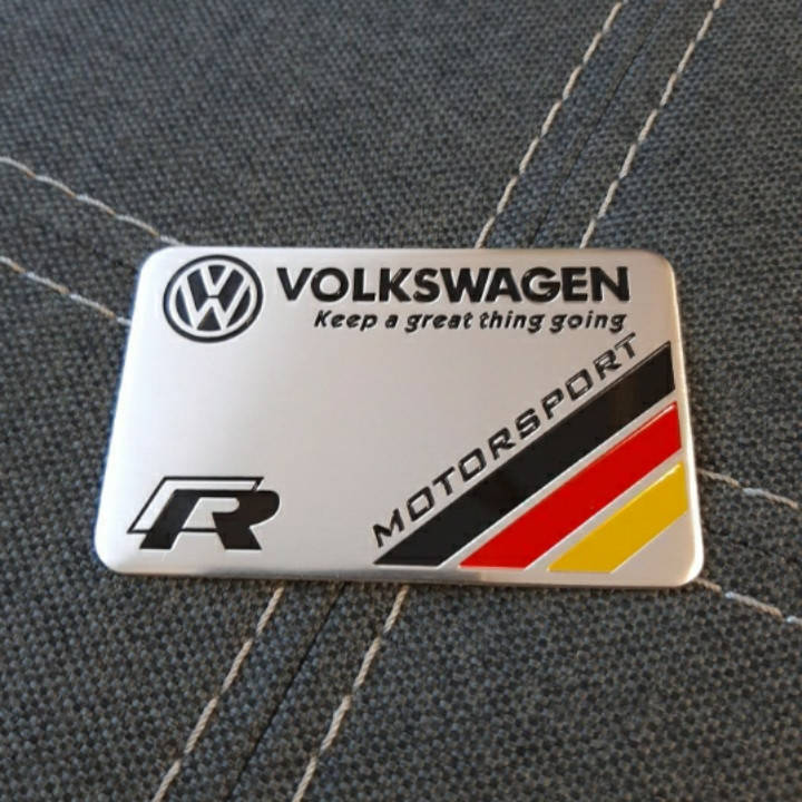 

Наклейка/Шильдик/Емблема Volkswagen Motorsport 80×50 мм.