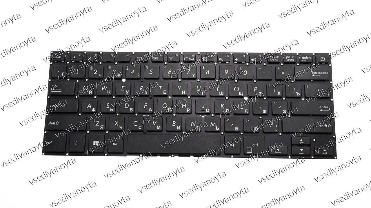 

Клавиатура для ноутбука ASUS (X411 series) rus, black, без фрейма, Черный