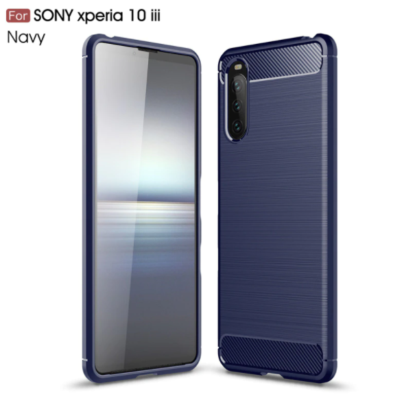 

TPU чехол накладка Urban для Sony Xperia 10 III (3 цвета) синий