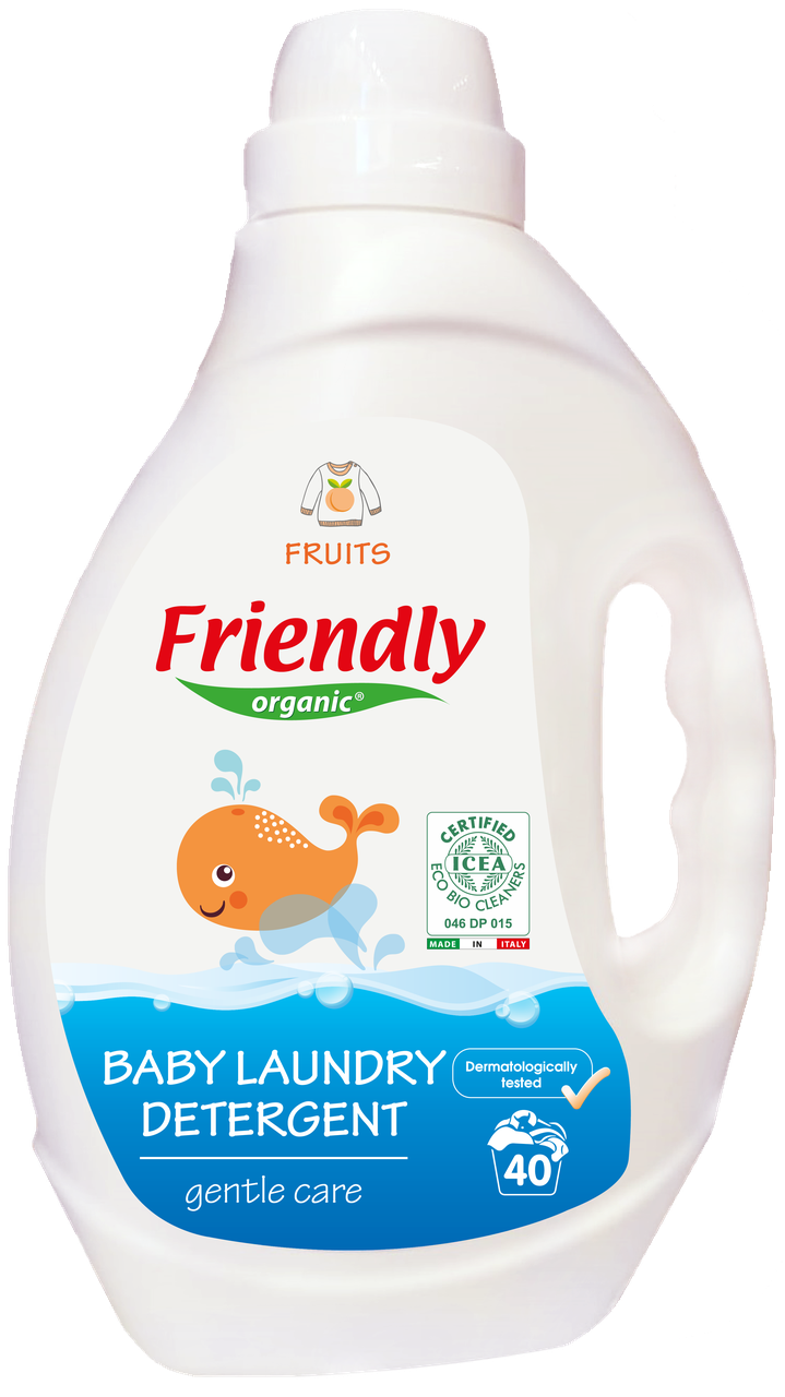 

Органический жидкий стиральный порошок Friendly Organic фрукты 2000 мл (40 стирок)