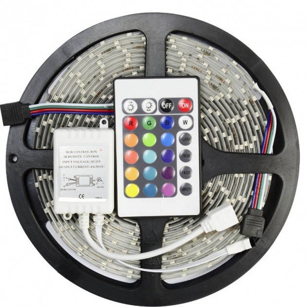 

Лента светодиодная разноцветная LED 3528 RGB комплект