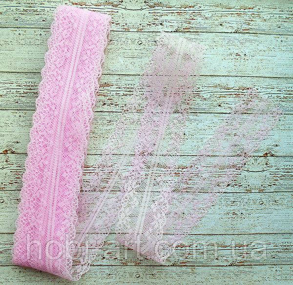 

Кружево "павутинка" 4см № 14 рожеве