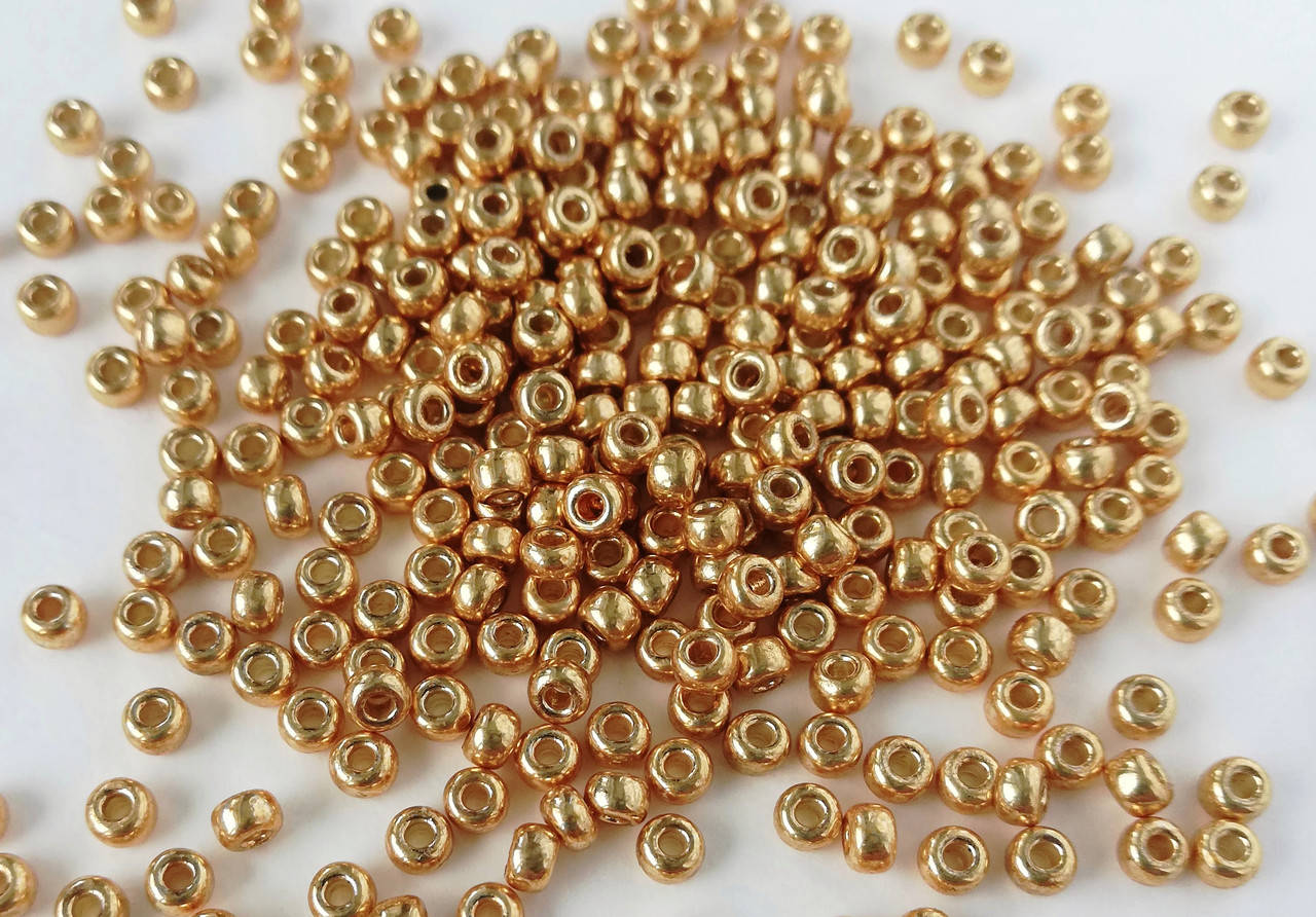 

Японський бісер Miyuki Круглий 8/0 4202 Duracoat Galvanized Gold