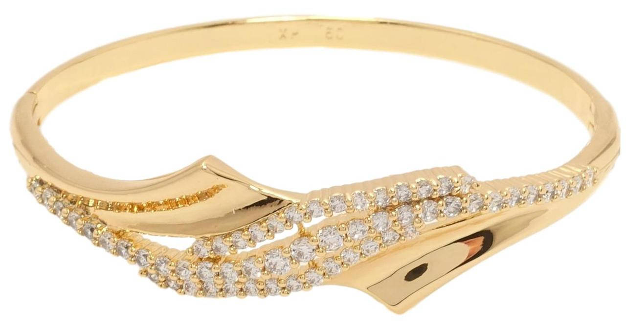 

Браслет Xuping Позолота 18K "Декоративный орнамент с цирконием" ø 6,5см