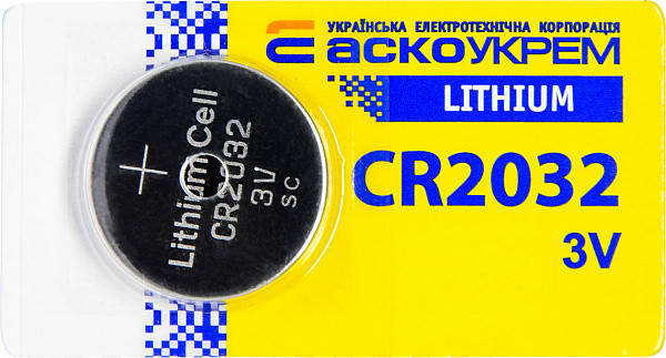 

Батарейка диск. CR2032 ВР5 АСКО