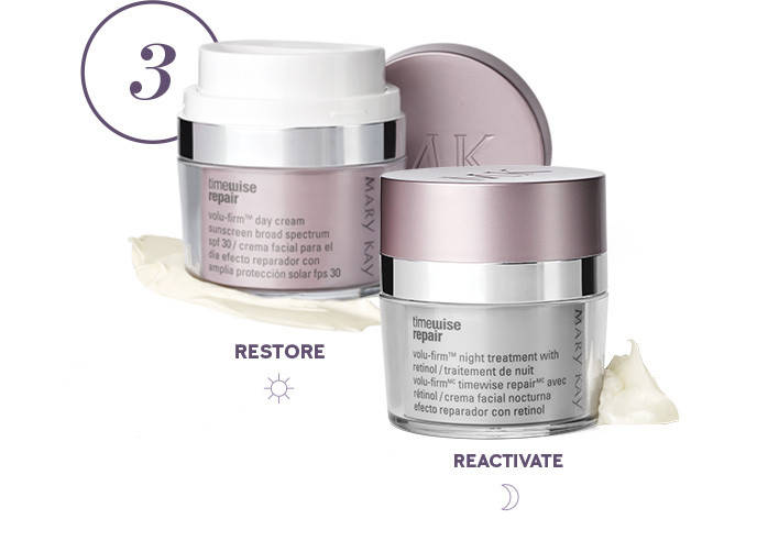 

Дневной и ночной крем Система интенсивных антивозрастных средств TimeWise Repair Mary Kay