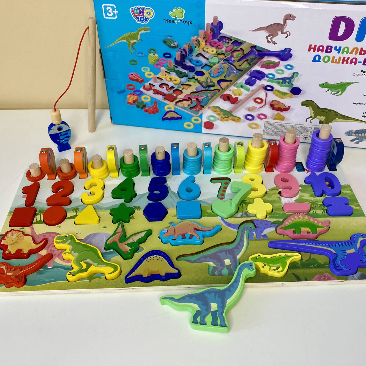 

НАВЧАЛЬНО-ІГРОВА ДОШКА ВКЛАДИШ DINO