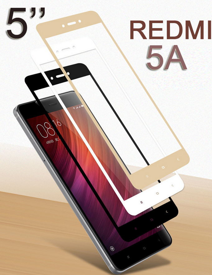

Защитное стекло 3D, 9H Xiaomi Redmi 5A, Захисне скло ксиоми